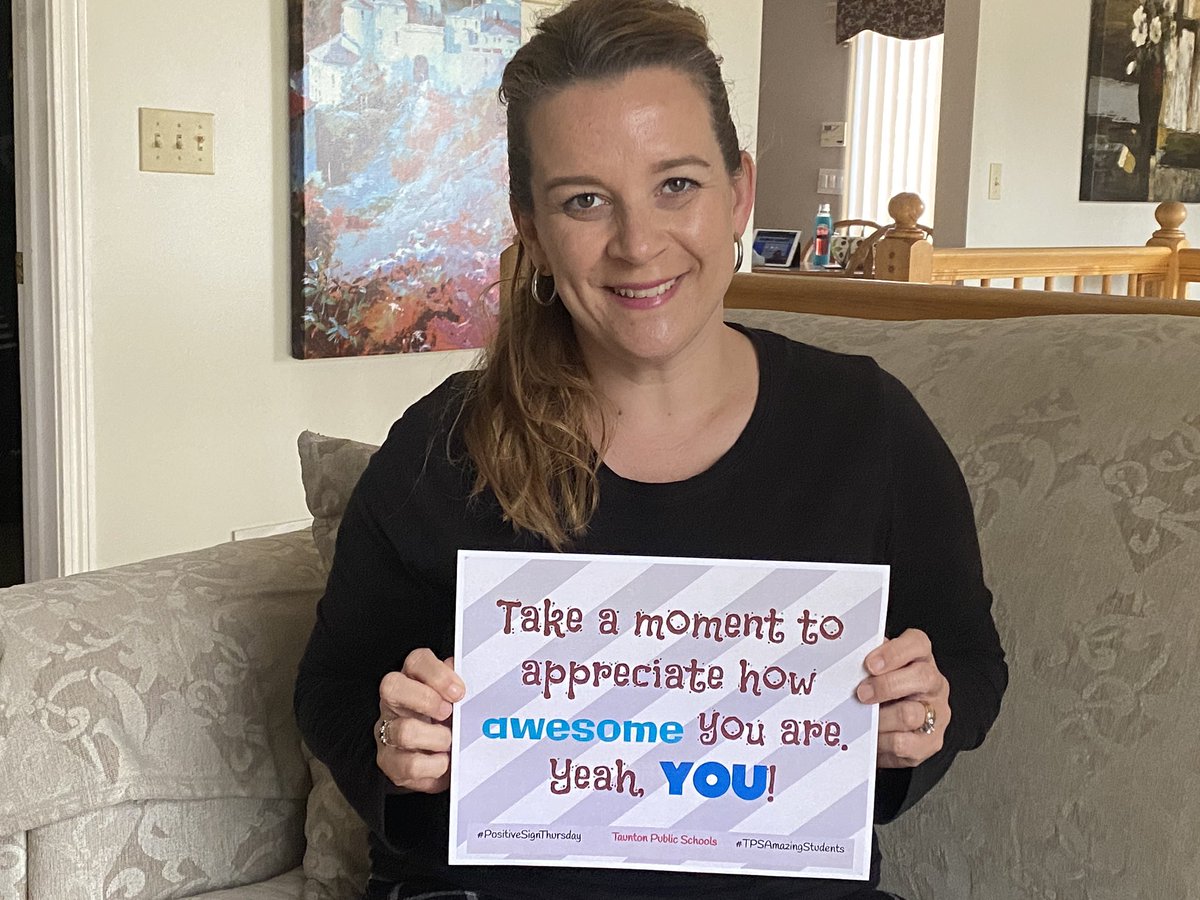 MrsDeAndrade18's tweet photo. YOU are awesome!! #PositiveSignThursday @hopewelltps @Taunton_Schools https://t.co/IIWZSQKGjI