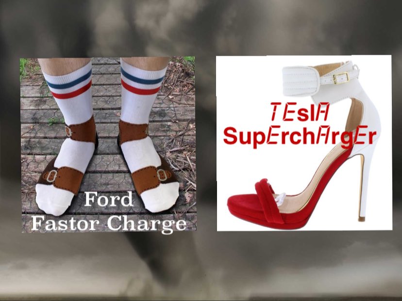 NuovaRealta's tweet photo. That’s happening: @Ford is innovating and truly becoming a competitor to @Tesla.
Or is it...⁉️
#Supercharger #FastorCharge @elonmusk @thirdrowtesla https://t.co/B3i5fxZAsP