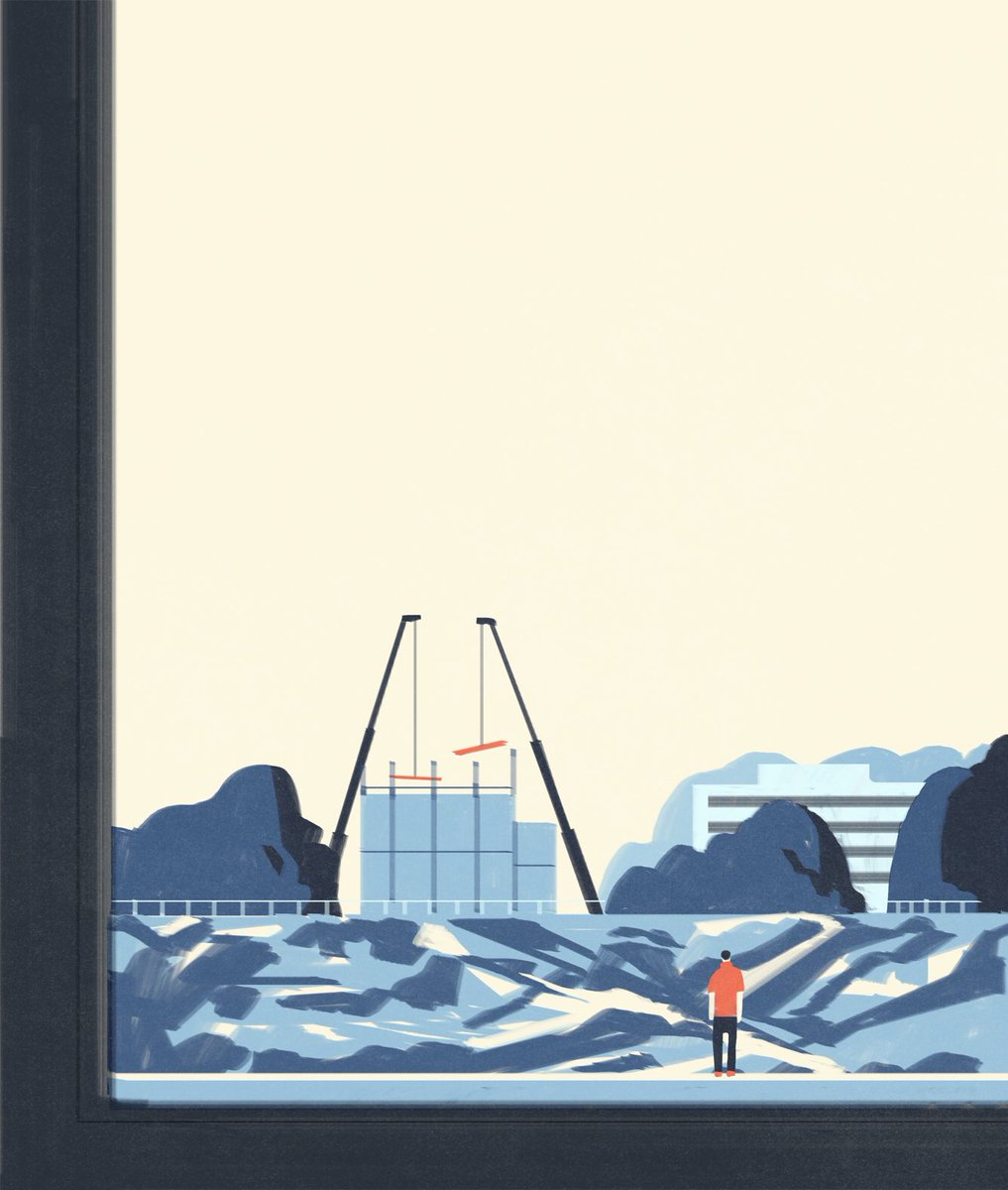 「台所の窓からの景色。 #photoshop 」|飯田研人 Kento IIDAのイラスト
