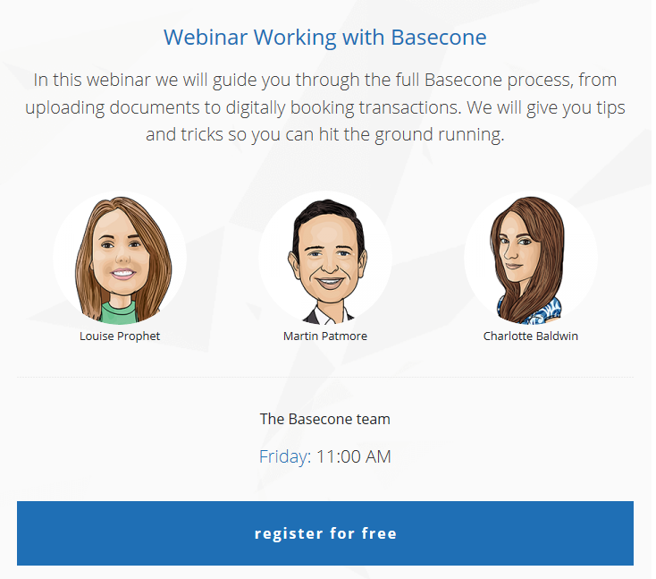 Anyone fancy joining me for a FREE Webinar tomorrow 11-12 #Basecone Invoice Processing &amp; Approval Automation with #Twinfield &amp; #Xero integration basecone.com/en/webinars/.. last one before I hand over to the team! 😢<a href="/wolterskluweruk/">Wolters Kluwer Tax & Accounting UK</a>