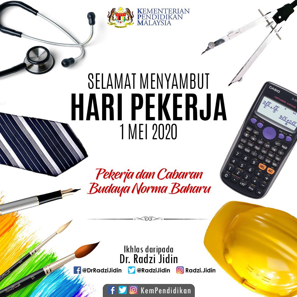 RadziJidin's tweet photo. Sebagai pekerja, situasi semasa menuntut kita melaksanakan tugasan di luar kebiasaan sebelumnya. Sesetengah daripada kebiasaan ini akan membentuk satu norma baharu. https://t.co/rCBZo2OsVa