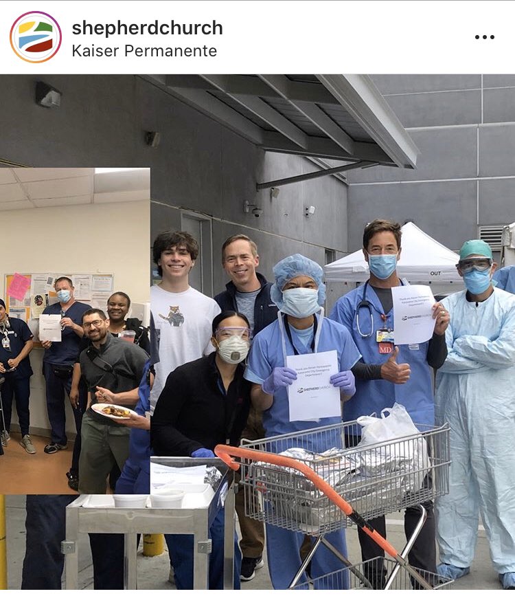 kenrobmd's tweet photo. More support from @shepherdchurch for the amazing frontline healthcare teams of the San Fernando Valley.  Thank you!  @KPPanoramaCity @scpmgmdwellness https://t.co/7XRzWzGqCL
