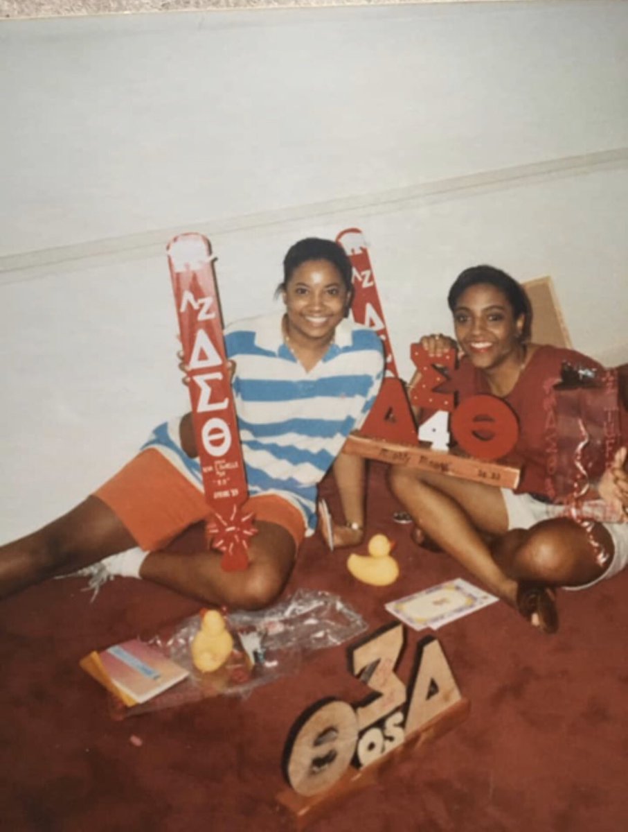 kdhorry's tweet photo. Throwback to April 1993! Happy 27th Deltaversary to my LS’s! #TUFFturns27 #LZMade #20Club #OhToBe #RollTide https://t.co/ocbHGiX9fR