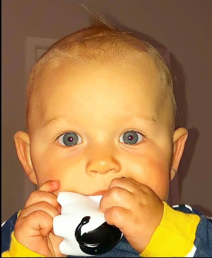 PaulaC_DirttBag's tweet image. In these crazy times I often find myself recalibrating  my reasons for doing things and since so much has changed, it’s helpful to have one of my “WHYs” front &amp;amp; center each day.  Meet my #1why, my first grandbaby #DavidJackWarnock