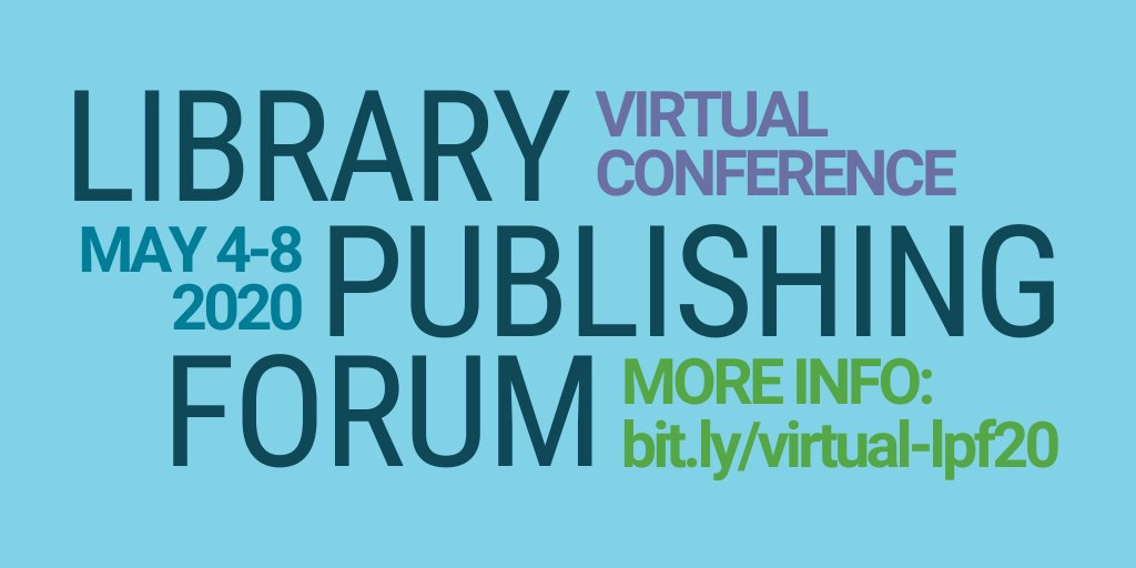 Library Publishing Coalition tweet media