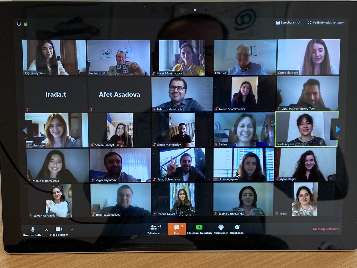 IvoFranschitz's tweet photo. Great &amp; productive virtual session with important #businessevents stakeholders &amp; #AzCB team in the #upandcomingdestination #Azerbaijan. No one-sided #webinar but engaging #conversation  #thefutureisnow #takeanotherlook #iccaworld #ViennaCoffeeHouse #sharingtheideaofexcellence https://t.co/R3k5YQzyKO