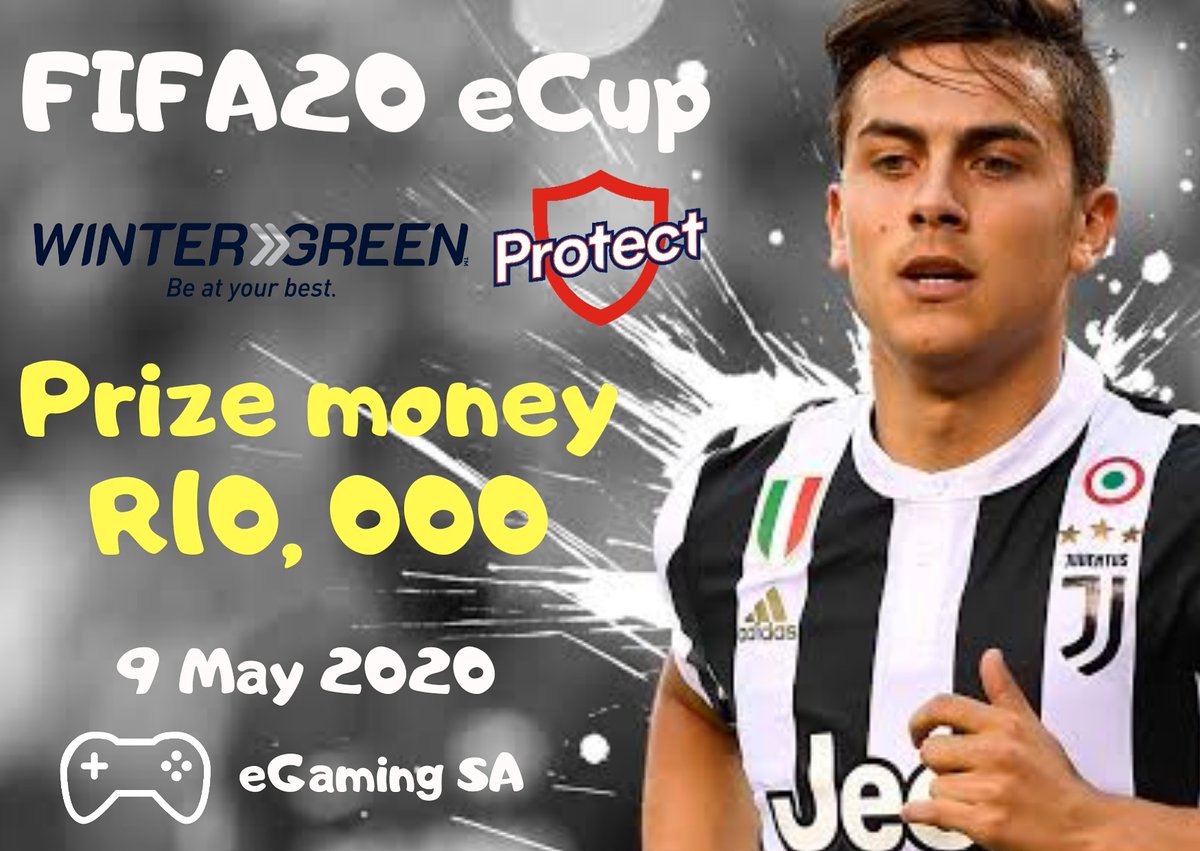 🎮| 𝐅𝐈𝐅𝐀𝟐𝟎 𝐞𝐂𝐮𝐩
partnered with Wintergreen and Protect

𝐃𝐚𝐭𝐞: Saturday 9 May 2020

𝐄𝐧𝐭𝐫𝐲: R250 (SHARE the post and get R50 off)

𝐂𝐨𝐧𝐬𝐨𝐥𝐞: PS4

𝐂𝐚𝐬𝐡 𝐏𝐨𝐨𝐥 𝐏𝐫𝐢𝐳𝐞:
R10,000

egamingsa.co.za

#fifa20 #esports #egaming #egamingsa