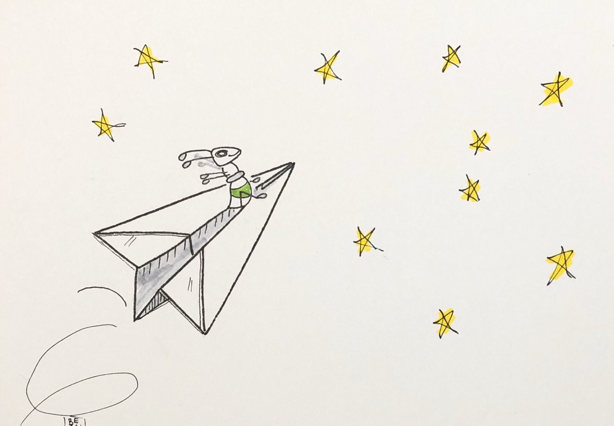 wirbelkoepfe's tweet photo. Fly me to the moon
#kleinekunstklasse #ants #a_pril https://t.co/4mCdhQlLzw