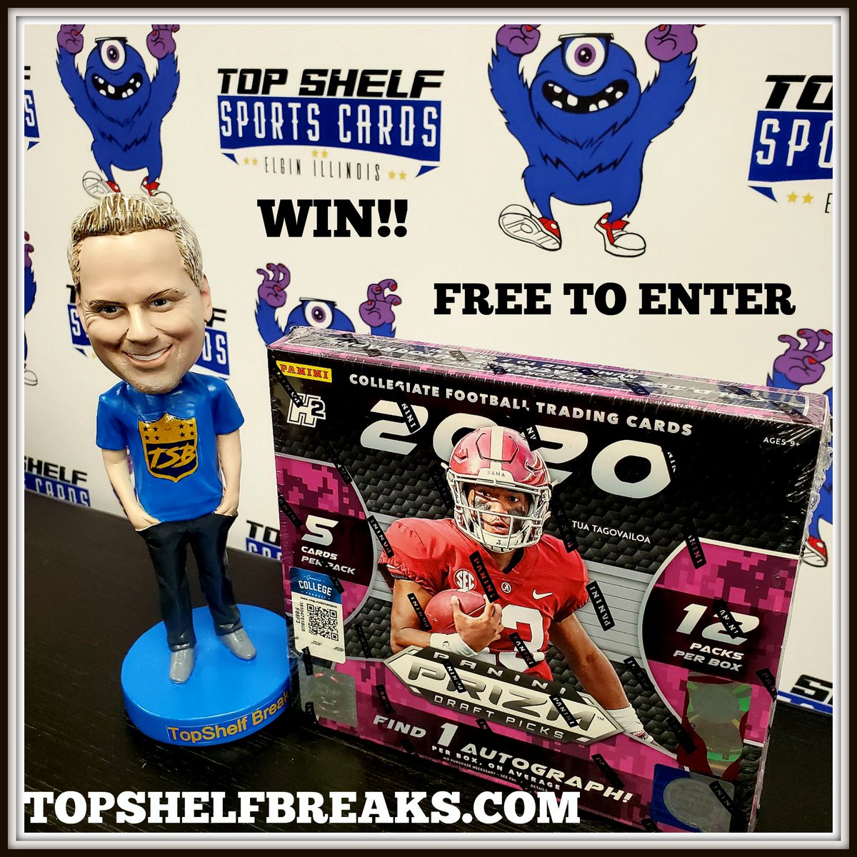 TopShelfBreaks's tweet photo. RT WIN free spot, 3 random teams in a special Box break live with TSB &amp; @PaniniAmerica  @TracyHackler 2nite. Join us at 7 Central at https://t.co/44479oipah to win your way in again. Visit https://t.co/v6kjtHwDYH for more chances to enter. #clickit2winit #TSBLive https://t.co/73ak1RARPl