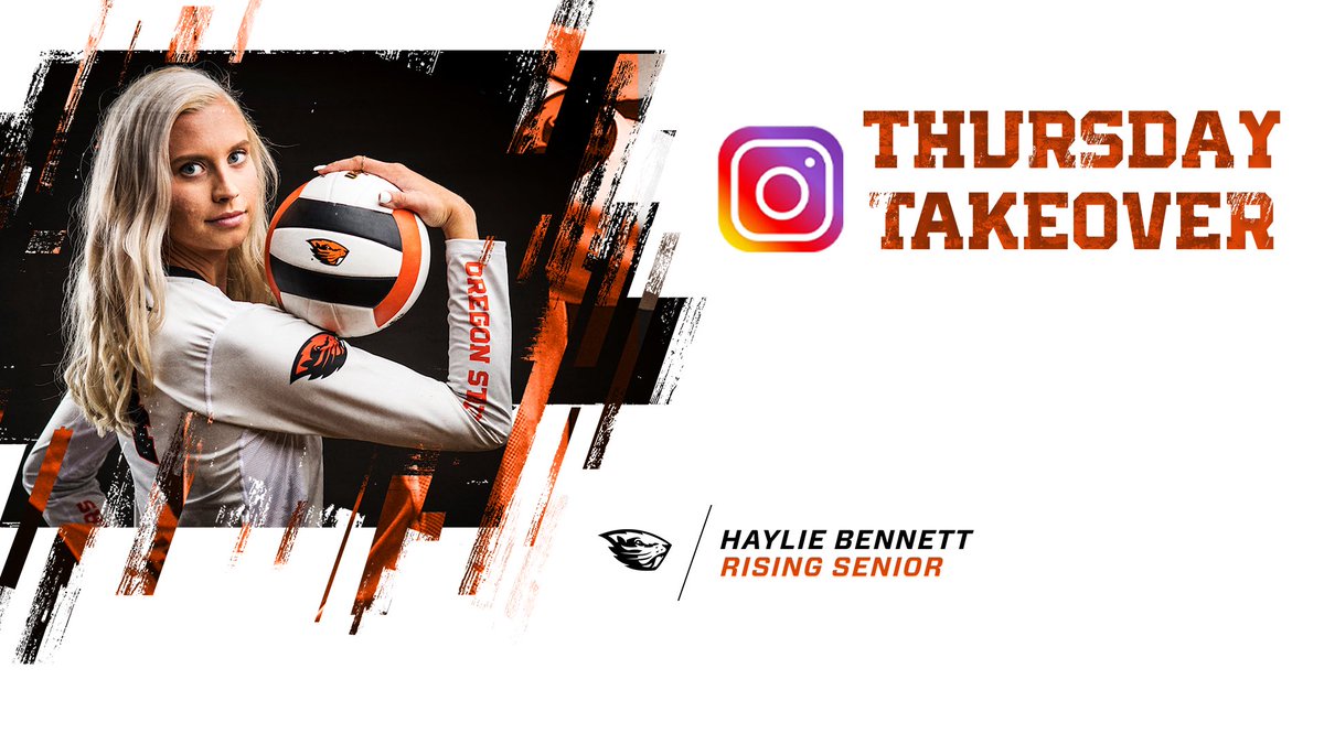 BeaverVBall's tweet photo. Today @hayliebennett takes over The Gram! Check it out at @BeaverVBall! #GoBeavs https://t.co/73iEa1NlFe