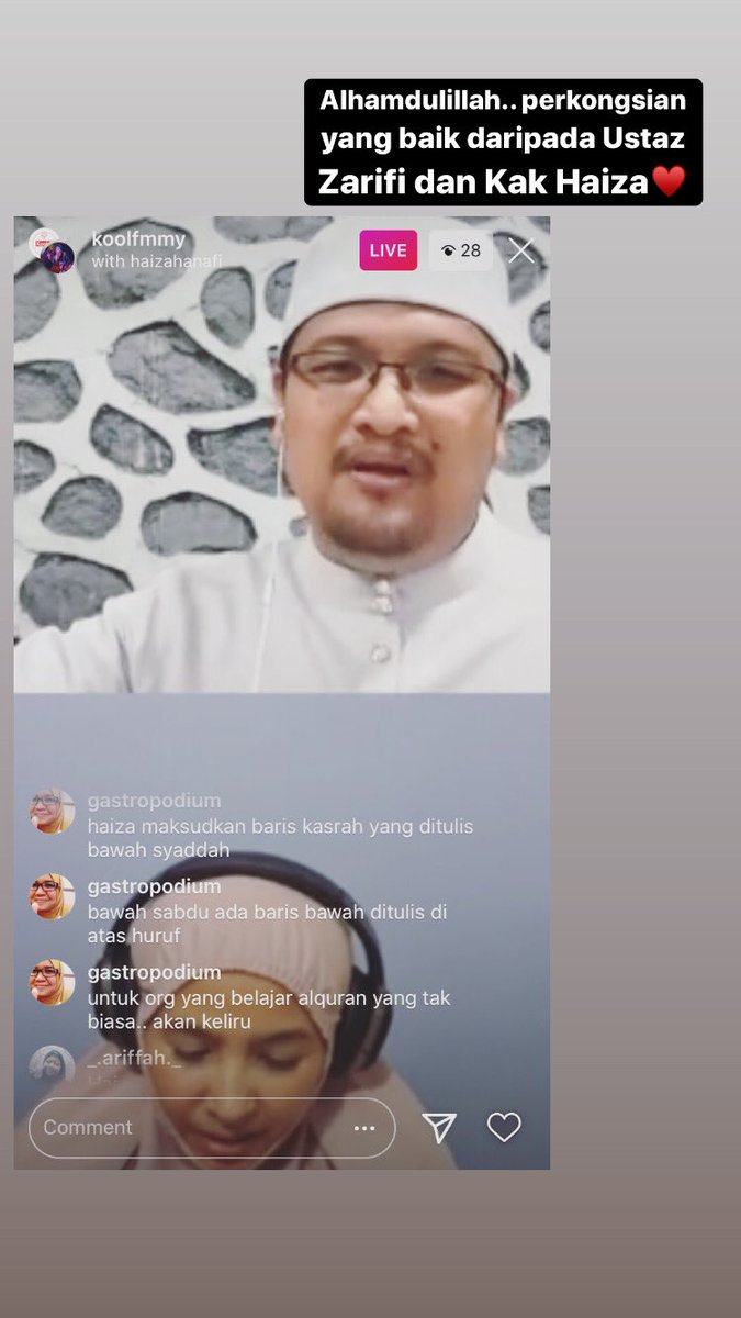 gastropodium's tweet photo. Alhamdulillah dapat bersama2 dengan perkongsian ustaz Zarifi Daud dan kak @HaizaHanafi di @koolfmmy tadi..
Semoga bermanfaat.
#sharingRamadhan #gastropodium 😅 https://t.co/W8oozLEIHi