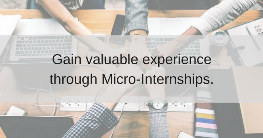 Start building your resume and your skills! Apply for a micro-internship today! 

Visit info.parkerdewey.com/msmc to create your profile!