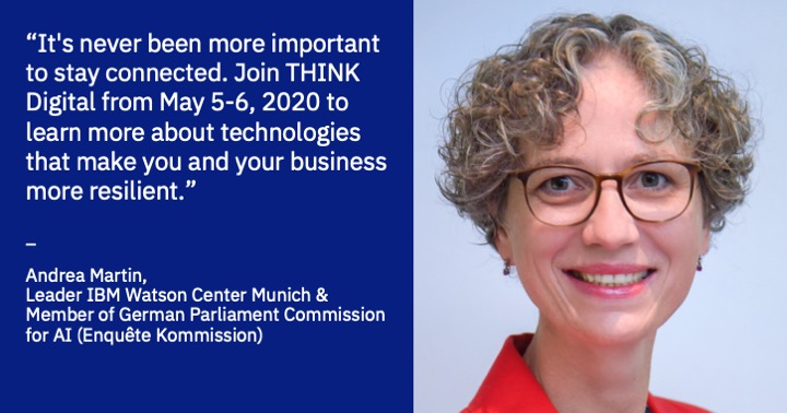 amartin171's tweet photo. It's still time to register for free for #Think2020 - the now digital #IBM conference next week... #stayconnected 
https://t.co/MLP95XKkd2
#AI #Cloud #Blockchain #Security 
@PetraBernhardt @DanielUnk @GTenten @AgnesHeftberger https://t.co/CoJ1IgEBB9