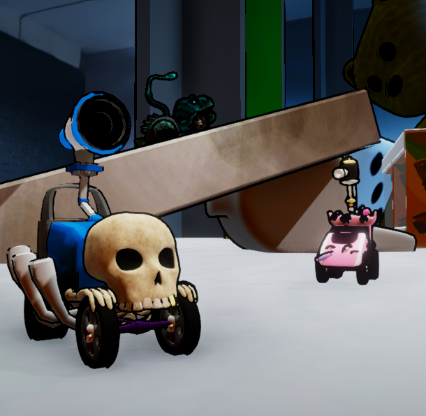 FoleyFoxgrover's tweet photo. Long time since the last update. Here is some action shots of our crazy physics-based car derby game -- Chop Shop. 1/3 
#Unity #gamedev #ChopShop #indiegames https://t.co/xlA4k1BKnX