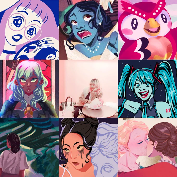#artvsartist2020 here's proof that i'm still actually drawing!!! i'll post some of these full works soon ? #artph 