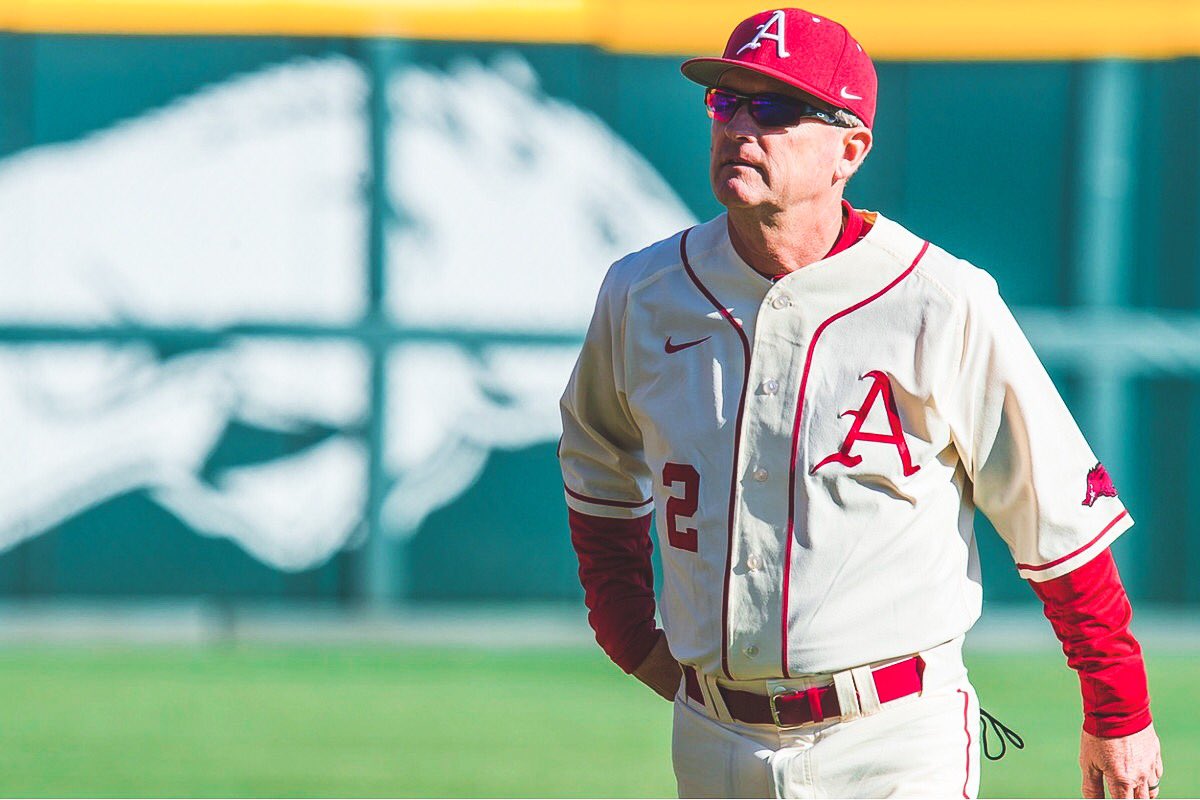 SECbaseball's tweet photo. Dave Van Horn, Arkansas โ82, Arkansas (HC) โ03 - Present
#SECLegends #ThrowbackThursday https://t.co/EDMfke2kHw