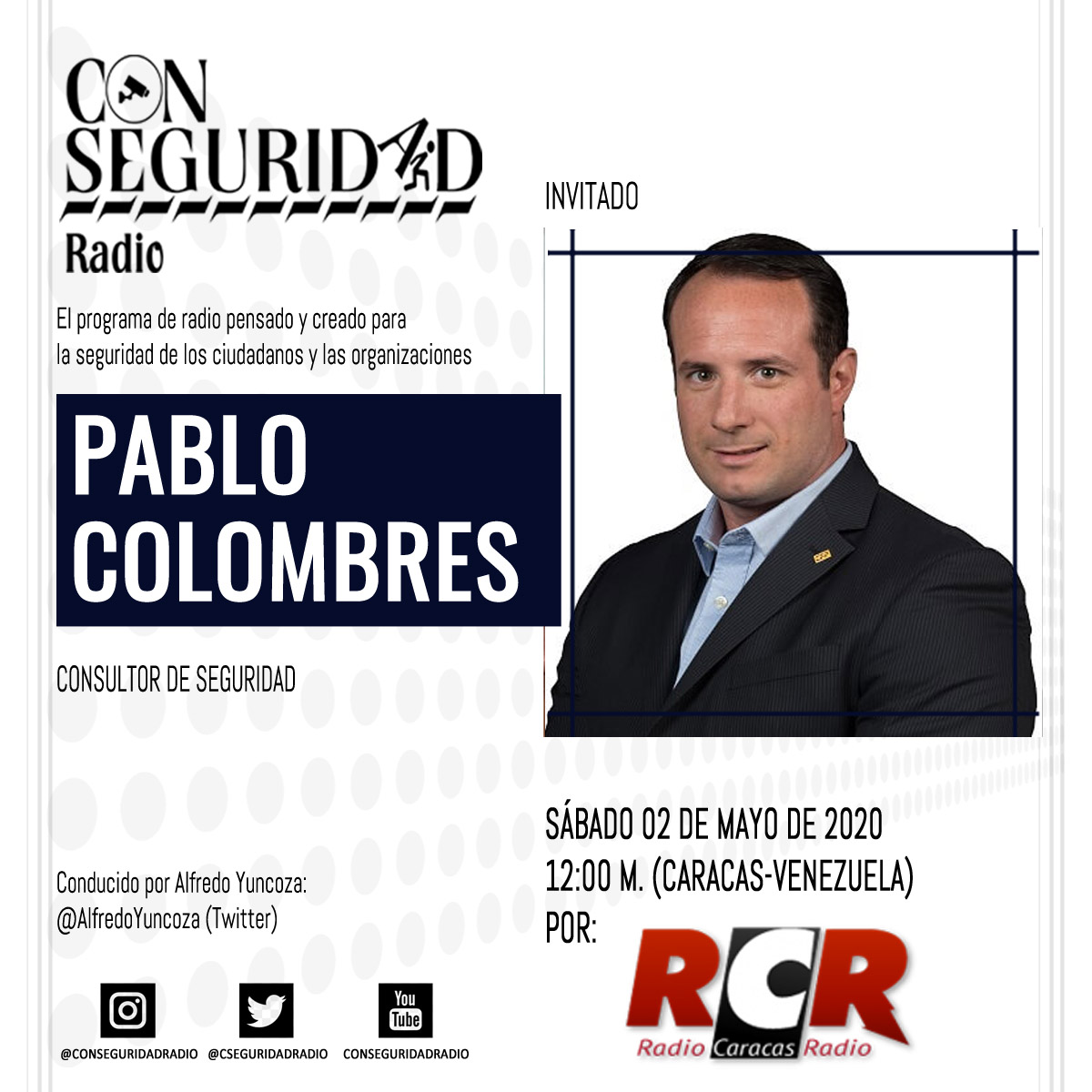 alfredoyuncoza's tweet photo. Este próximo sábado tendremos desde Brasil a Pablo Colombres - CPP, Consultor de Seguridad y miembro del Global Board of Directors - @ASIS_Intl con @alfredoyuncoza en @cseguridadradio por @RCR750 #seguridad #prevención #gestión #management #security #liderazgo #leadership https://t.co/adXc1Y2VDL