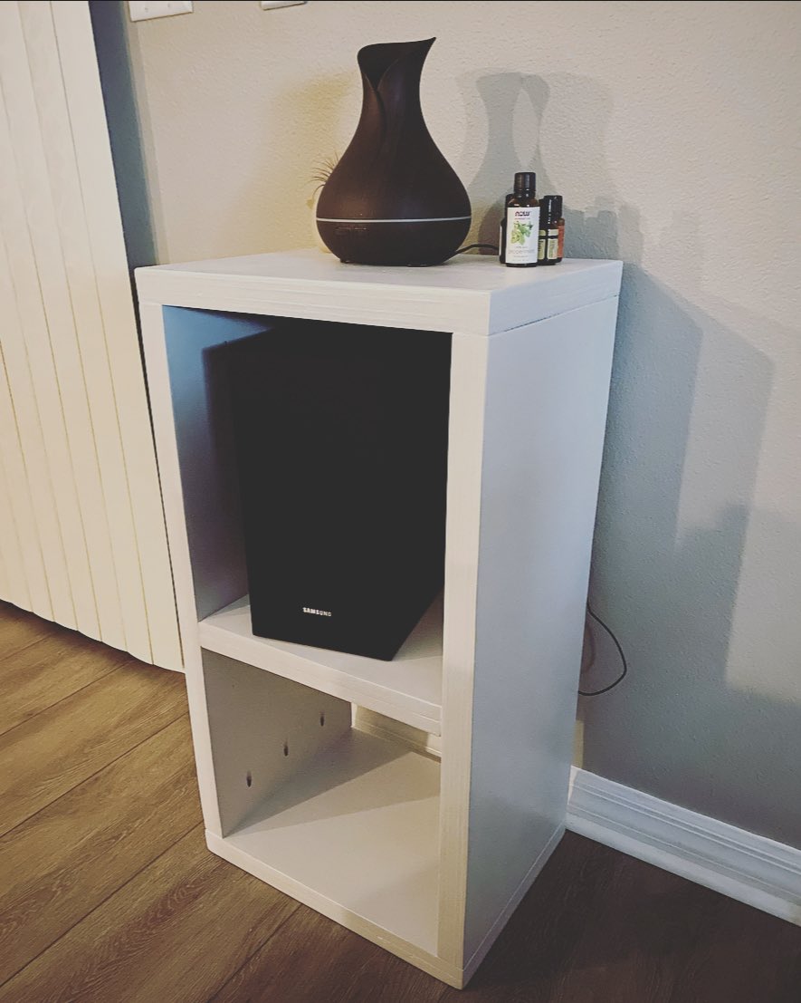 SamtheBuilder20's tweet image. Another addition made for the subwoofer. #SamtheBuilder is #Boomin 🖤🔊📺 #Samsung #MiniProject
