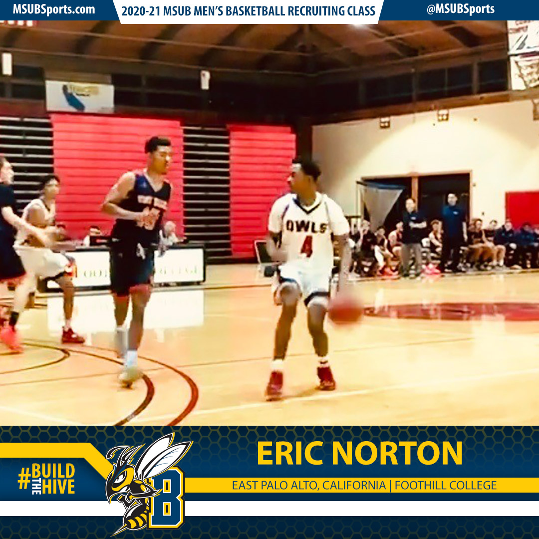 MSUBMBB's tweet photo. Welcome to MSUB Eric Norton! Norton is the fourth recruit to sign with the Men's Basketball team for the 2020-21 season! #GoJackets #jacketbaskets #msubmbb https://t.co/YbtvkarbIV