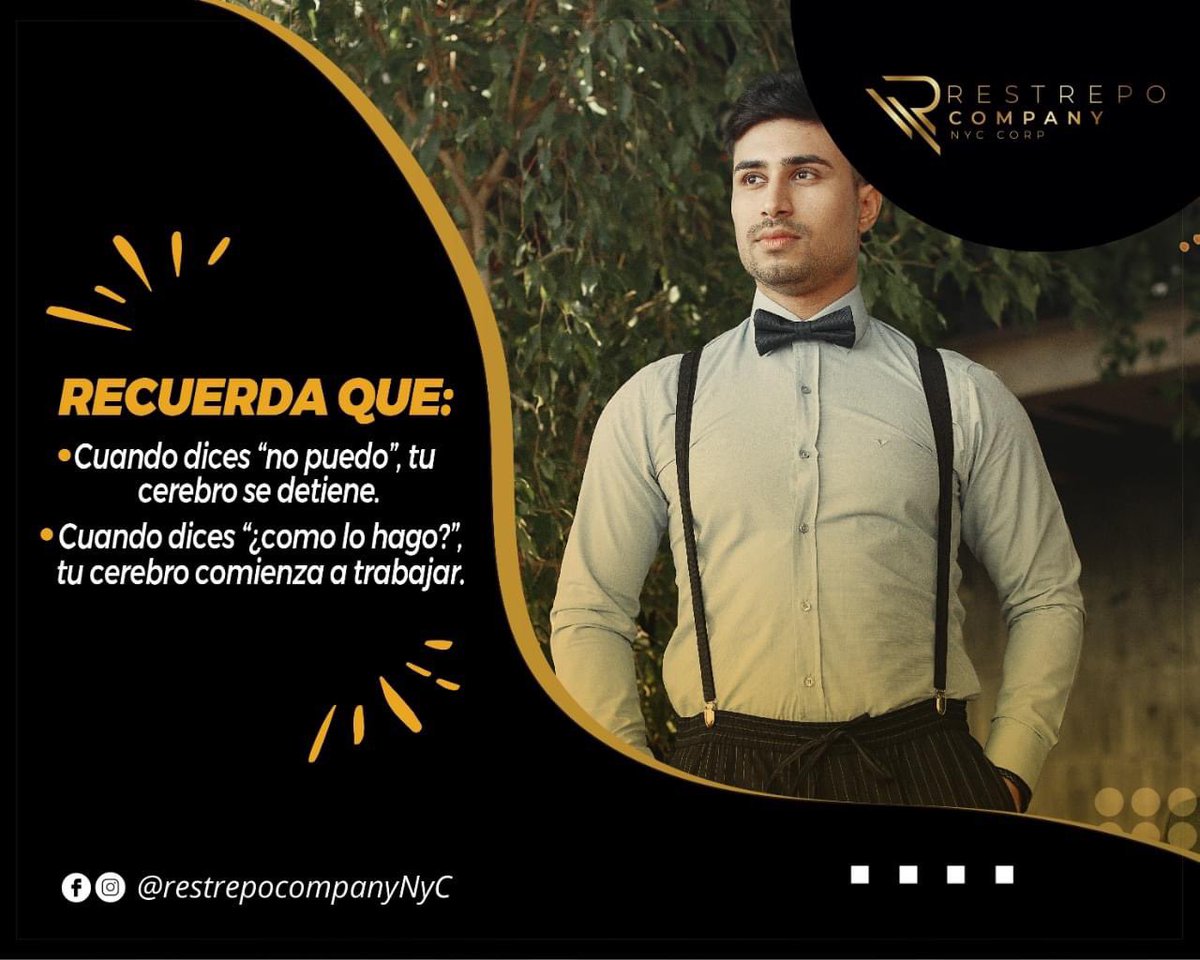 juanrpo's tweet photo. 🧠 El optimismo es la fe que conduce al logro. Nada puede hacerse sin esperanza y confianza. 💪
No te limites sigue a tu corazón.❤️

#restrepocompany #cambiandovidas 
#USA #Oportunidad #Opportunity #Metas 
#Goals #work #trabajo #colombia #changelifes 
#swipeup #medellin https://t.co/RkET2dK9f4