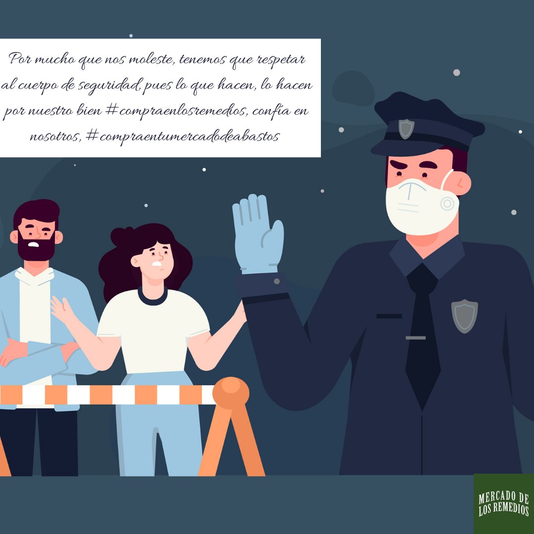 mercaremedios's tweet photo. Por mucho que nos moleste, tenemos que respetar al cuerpo de seguridad, pues lo que hacen, lo hacen por nuestro bien #compraenlosremedios, confía en nosotros, #compraentumercadodeabastos https://t.co/n62neGOSur