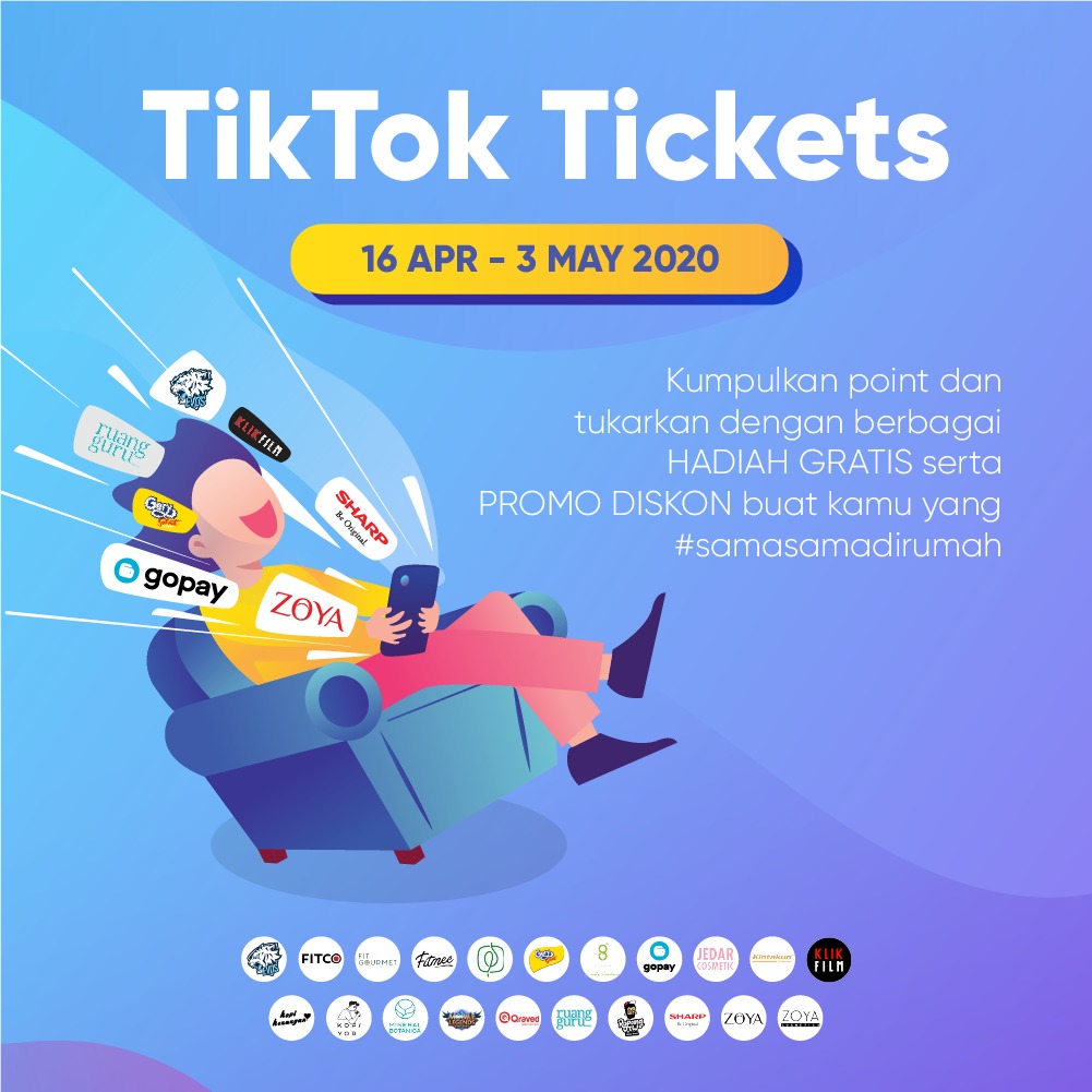 Tinggal 3 hari lagi!!!!!! Dapatkan GRATIS SCARF &amp; VOUCHER BELANJA dari Zoya! Dengan mengikuti Tiktok Tickets Program 
<a href="/tiktokIDN/">TikTok Indonesia</a> .. Segera kumpulkan poin kalian dan dapatkan hadiahnya. Klik Link berikut : go.onelink.me/BAuo/b0808fa7