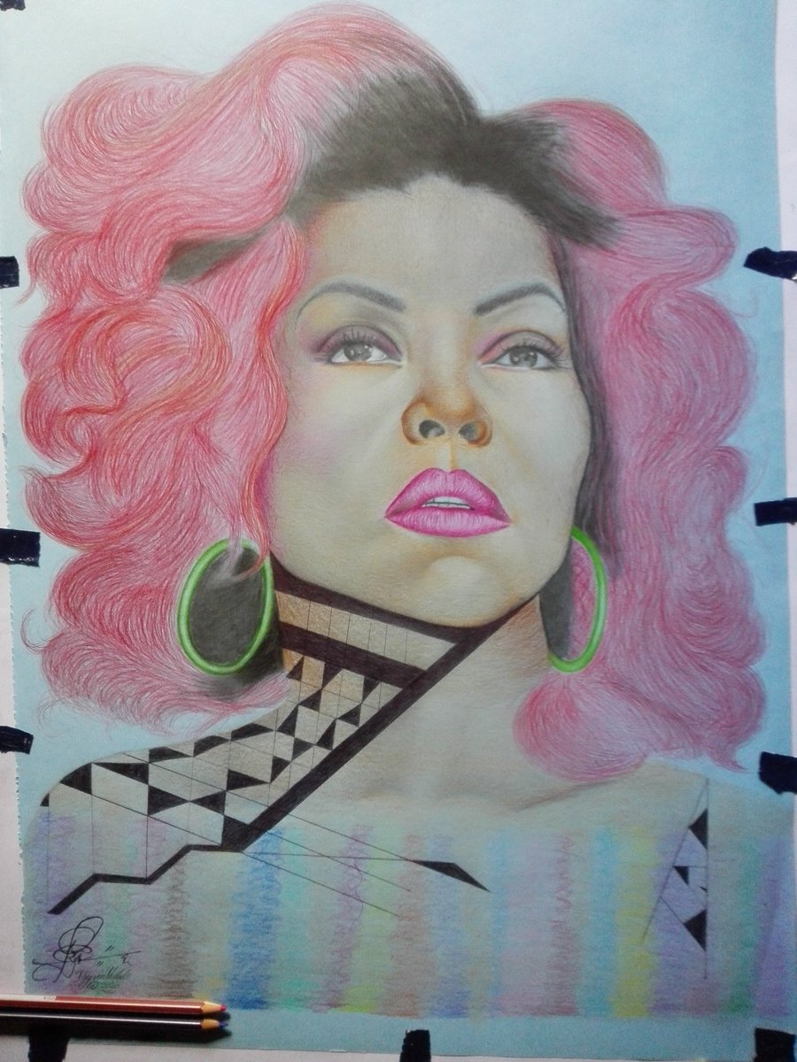 DayvenMutale's tweet photo. Late nights art
Coloured pencil drawing
@TherealTaraji 
Share and support Zambian art, she might see the drawing
@IAmSteveHarvey @KevinHart4real @Zedartist @Dr_Andrews_ @chiwala_laura @Michael_Kaluba2 
Big fan @VOAAfrica 
Please retweet she might see it https://t.co/nXVi97rrtI