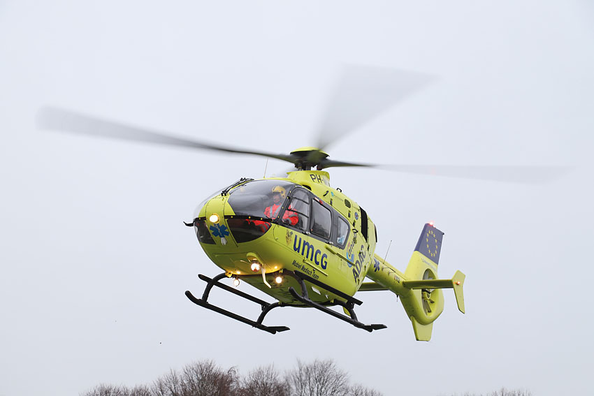 Traumahelikopter ingezet op de Asterstraat in Sappemeer..