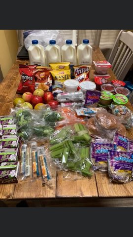 A parent posted a picture of the food distributed yesterday. Lee County Schools provided more than 3000 meals to families! We will provide ten meals for each child between the ages 2-18 again next Wednesday..Pick up will be from 11-1 at Lee Middle West on May 6.