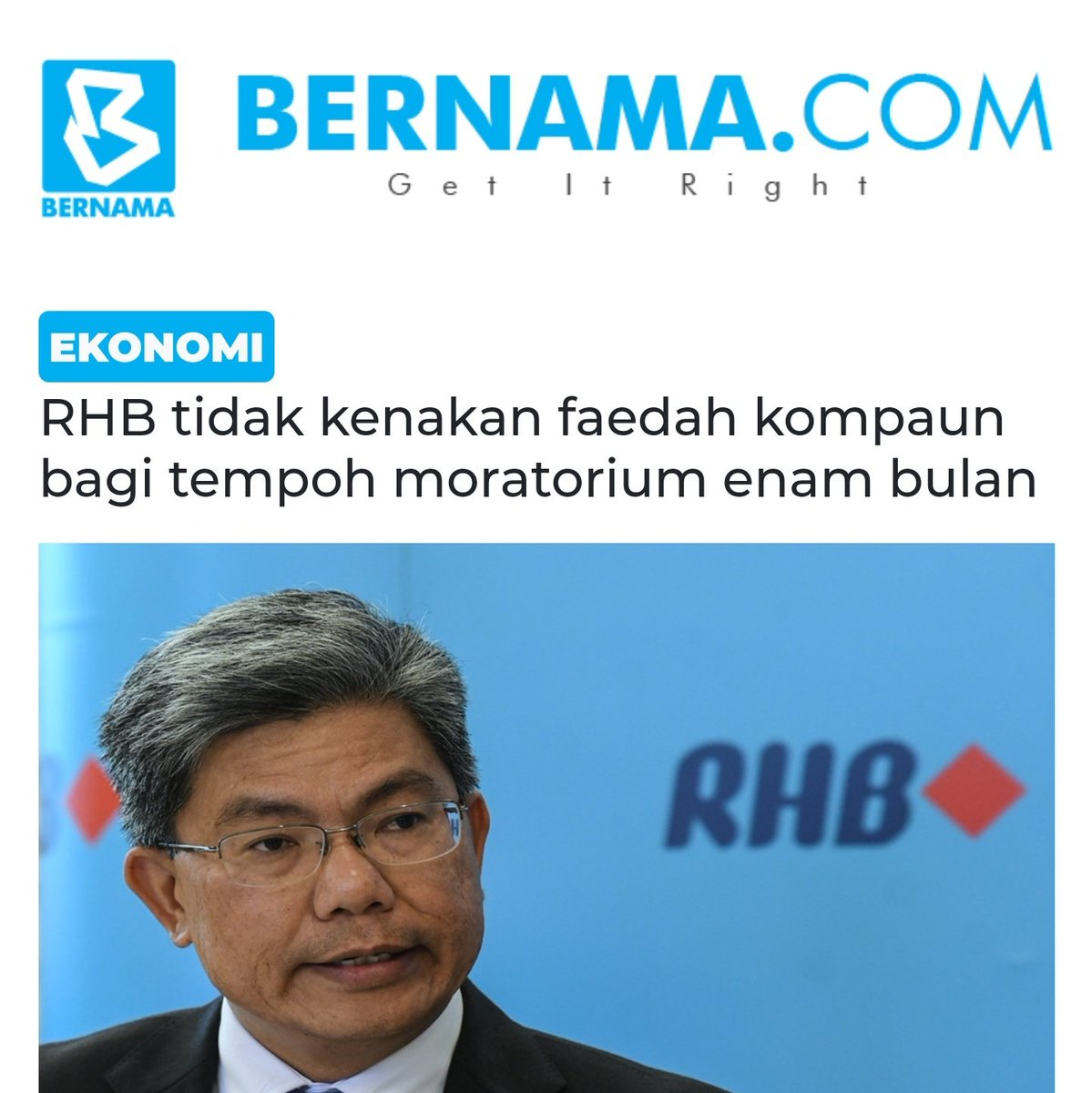 Ada seorang bekas PM... gaji &amp; pencen dia berjuta2, derma dia berbilion2, barang kemas dia bertimbun 2. Dia &amp; isteri anak tak bayar cukai.

Dia minta marhaen yg gaji tak seberapa &amp; kini sdh terputus utk "bertimbang rasa" agar bank blh terus untung berbilion2 setiap tahun.

Gila.