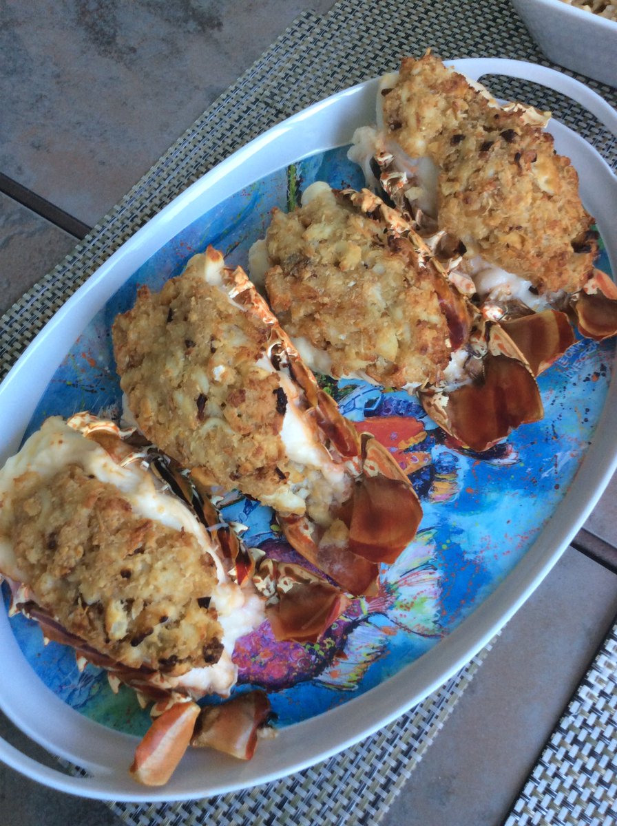 RCanarick2's tweet photo. @Costco bought 🦞 tails for my birthday celebration.  $25.99 a LB of pure ransid!  4 beautiful stuffed tails ($100 including Crabmeat Stuffing) in the garbage.  Now on hold for over an hour with Lantana, Florida store! HELP https://t.co/Ytj9gVqTBR