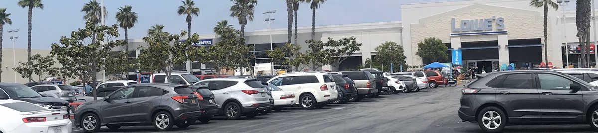 Never have I EVER seen Lowe’s on Bellflower so packed! Well over 300 cars in the parking lot (I stopped counting) and the most crowded store ever seen at 2pm on Tuesday. People are buying lots of things. Lighting fixtures, flowers, plants, bbq’s, lots of wood for diy projects...