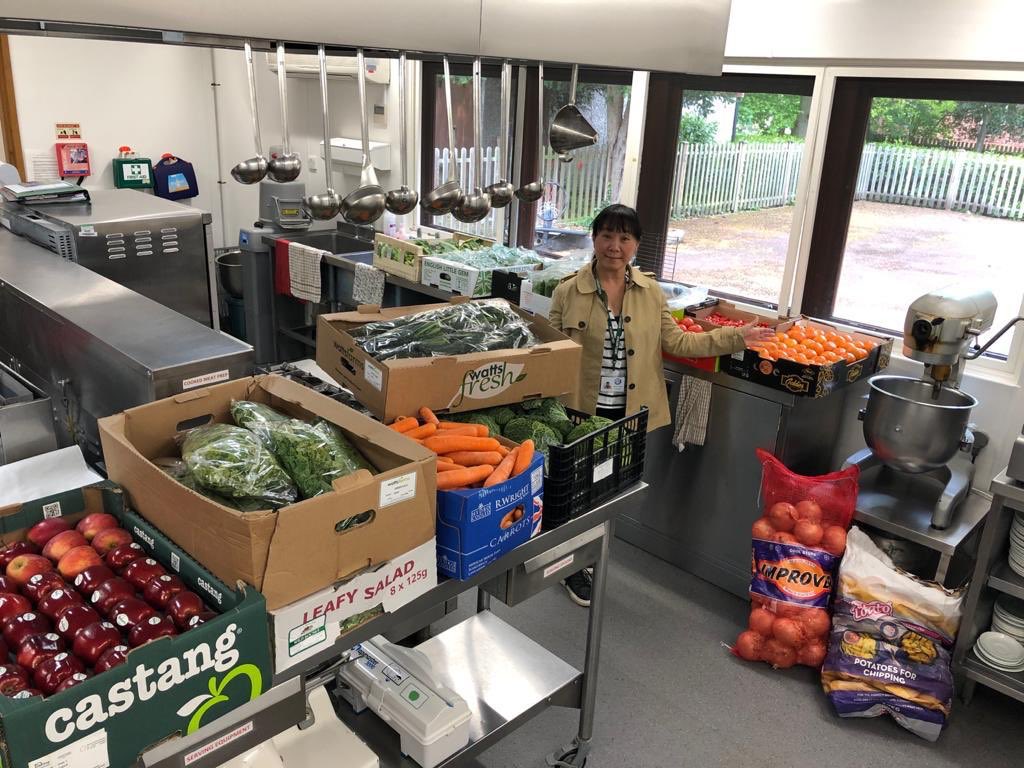 Look at all this wonderful fruit and veg! A huge thank you to Simon at <a href="/host_restaurant/">Host Grill Bishops Stortford</a> for donating some fruit and veg to our free meals scheme, being cooked and delivered across our community.

Simon is also selling veg boxes to the public - get in touch with Host to get yours!