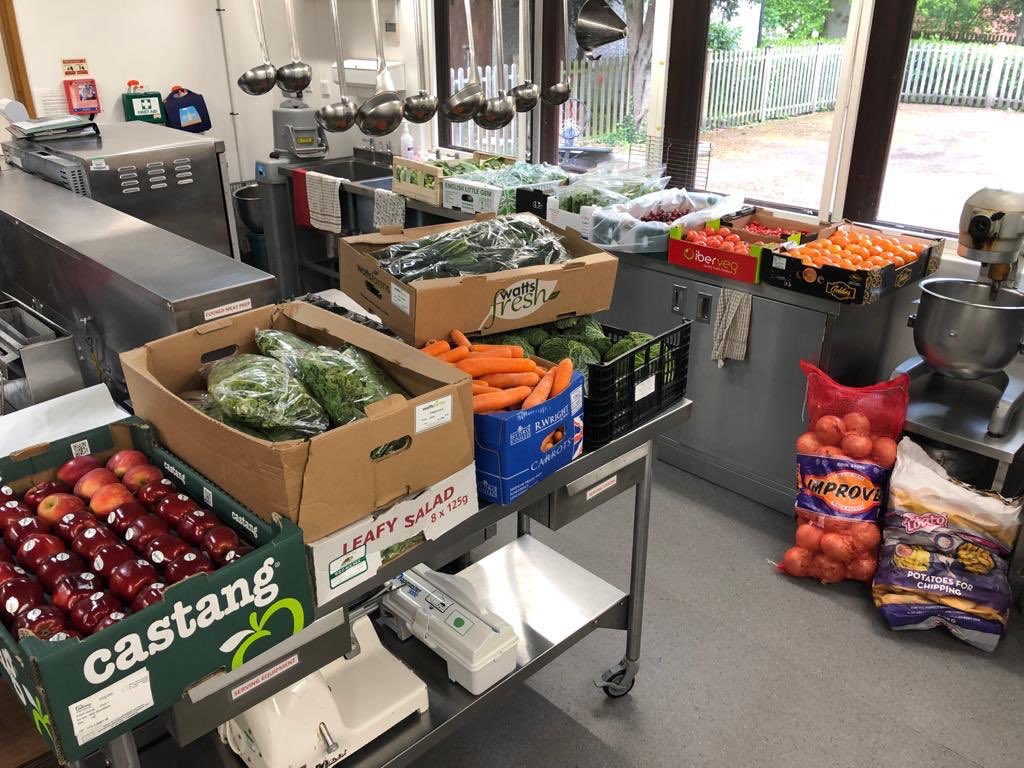 BsOperation's tweet photo. Look at all this wonderful fruit and veg! A huge thank you to Simon at @host_restaurant for donating some fruit and veg to our free meals scheme, being cooked and delivered across our community.

Simon is also selling veg boxes to the public - get in touch with Host to get yours! https://t.co/X0ObC8O96Z