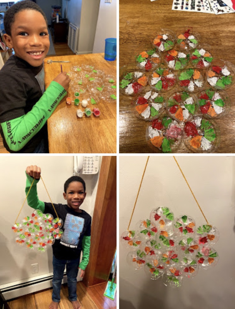 Kenneth Sohan created a beautiful sun catcher. We love the colors, Kenneth! <a href="/CornwellAveES/">CornwellAveES</a> #RamPride #RamFam