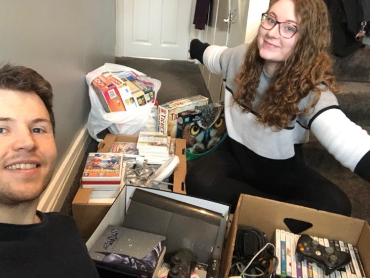 ProjectZeroWF1's tweet photo. A HUGE Thank you Hannah & Adam, Ilford donated an XBox, PlayStation & Wii all with games & controls, plus loads of broadgames for families in need. Details of swap, borrow or give session at CRATE St James St to follow.
#projectzerowf #cratestjamesstreet https://t.co/6plorYr5Zh