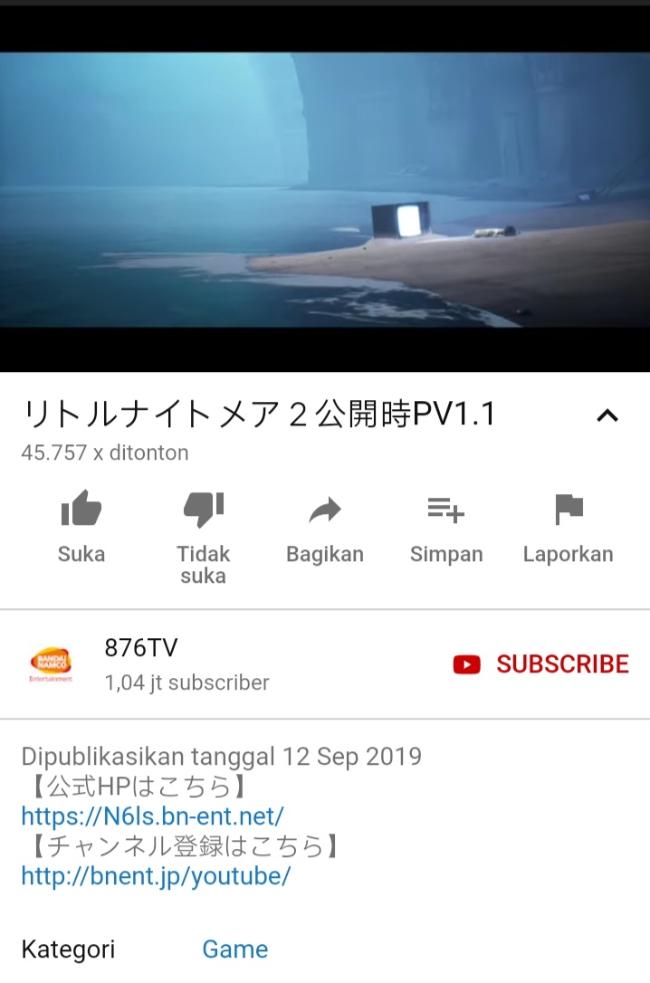 Indruna19's tweet photo. The Japanese Bandai Namco youtube channel gave the title of LN2 trailer as the first PV or the Promotional Video number 1. So maybe this is indicated that there will be the second PV on future? Idk.
#littlenightmares #littlenightmares2 #littlenightmarestheory #mono #six #hashtag https://t.co/xHc27EMXxU