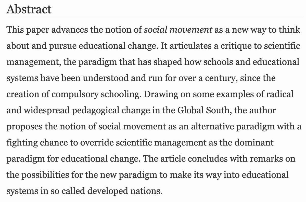 intl_ed_news's tweet photo. #Educationalchange as #socialmovement: an emerging paradigm from the #GlobalSouth https://t.co/iX0Ns54jJi from @SRinconGallardo via @JournalEdChange #education #internationaleducation @dennisshirley @stonejohnson @EdChangeSIG @ICSEIglobal https://t.co/wgjnlasgTc