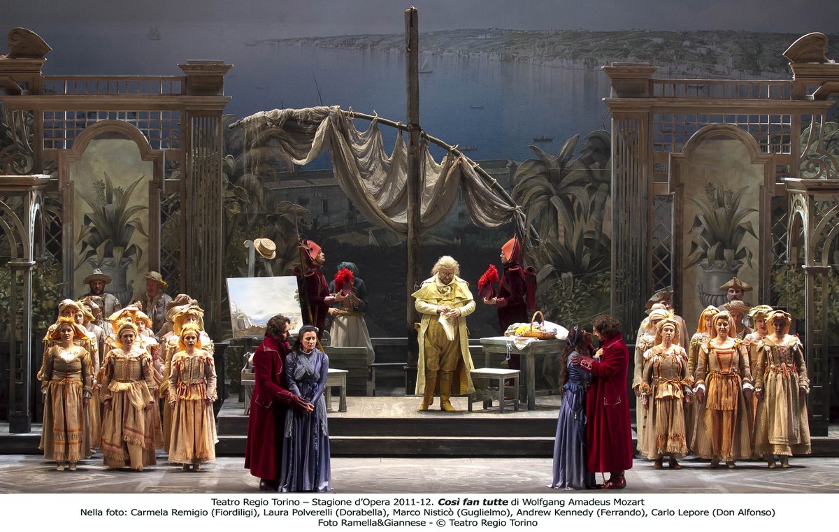 TeatroRegio's tweet photo. Il titolo più raffinato e filosofico della trilogia Mozart/Da Ponte nell'allestimento che #EttoreScola scelse per il debutto nella regia lirica. Rivedi su @RaiPlay “Prima della Prima” dedicato a #Cosìfantutte!
▶️ https://t.co/HD45Oky5fu
#operaonthesofa https://t.co/aDNhkGlshj