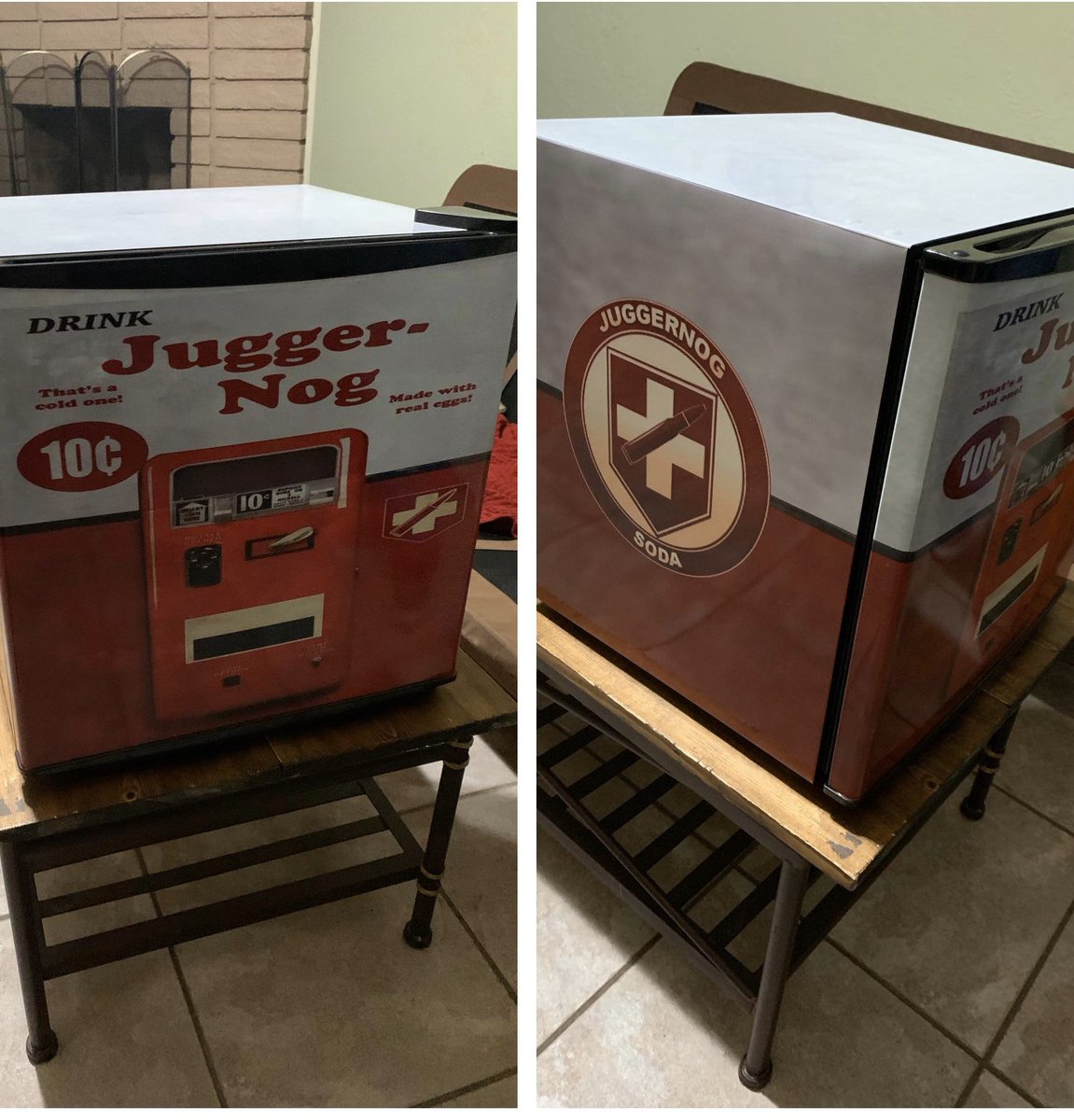 DavidVonderhaar's tweet image. Someone made this Juggernog fridge ... it’s amazing ... I want one to hold the tears of my enemies.