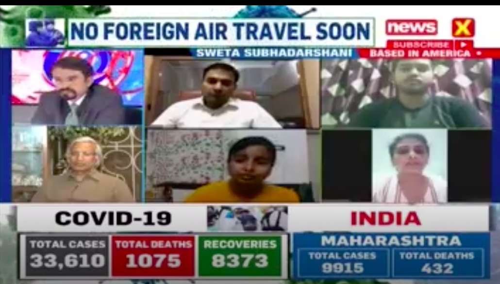 NewsX's tweet photo. #ForeignVisaSOS | I have been separated from my family because of the lockdown: Tejaswi Chinnam, an NRI based in America speaks to NewsX https://t.co/jOMKixSd0C