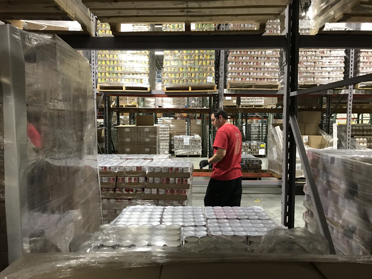 Some food banks have seen a 200% rise in need, so we're more than happy to do our part with 15,000 pounds of donated food. #UnitedTogether bit.ly/2xl4wDX