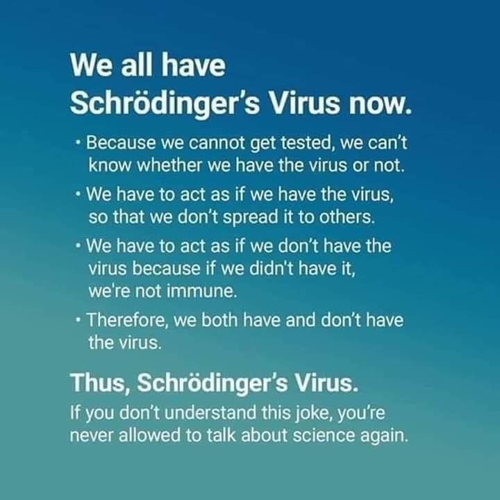 AS_Keizer's tweet photo. Schrödinger’s virus https://t.co/tR650ZoG7g