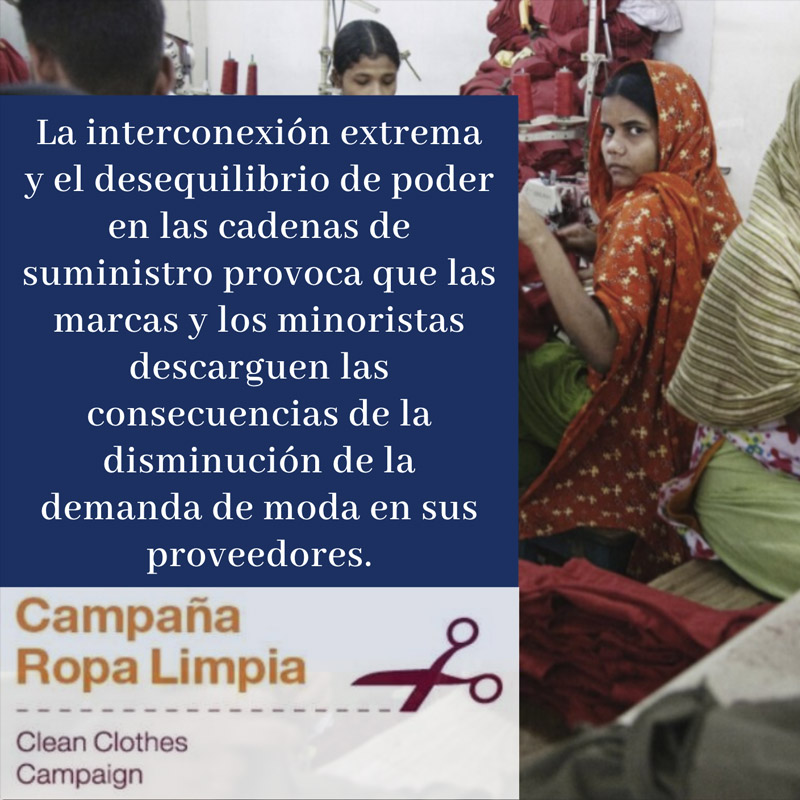 La crisis del #COVID19 tiene consecuencias enormes en las fábricas de #ropa y las personas trabajadoras en situaciones precarias y muy complejas. @CRLSETEM #campañaropalimpia #ranaplazaneveragain #cleanclothescampaign
#nomasranaplaza