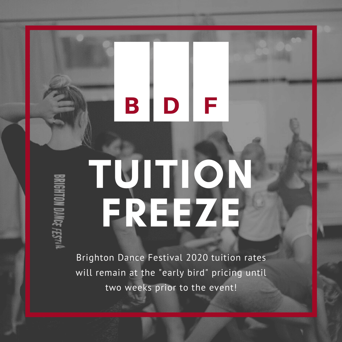 BrightonDncFest's tweet photo. To help all of our students out during this time, we are freezing our discounted early bird tuition rates until July 20, 2020. Learn more at https://t.co/oxftQji2sf #brightondancefest #beinspired #danceinmichigan #detroitdance https://t.co/itQwpjtxyZ