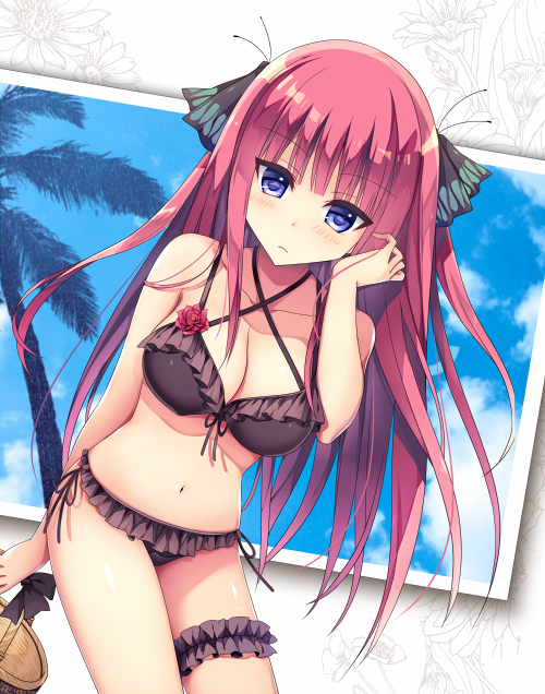 朝倉はやてさんがTwitterに投稿した中野二乃(五等分の花嫁)のイラスト。