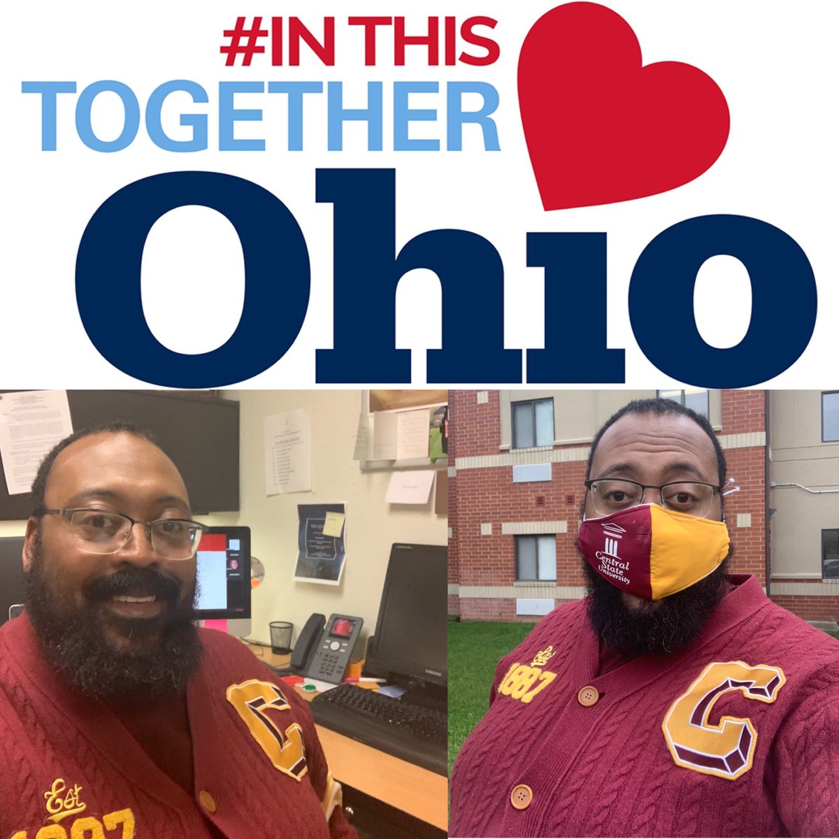 J_Fry01's tweet photo. #CentralState87 #InThisTogetherOhio #StayHomeOhio #ILovemyHBCU https://t.co/BKtUgyDGOU