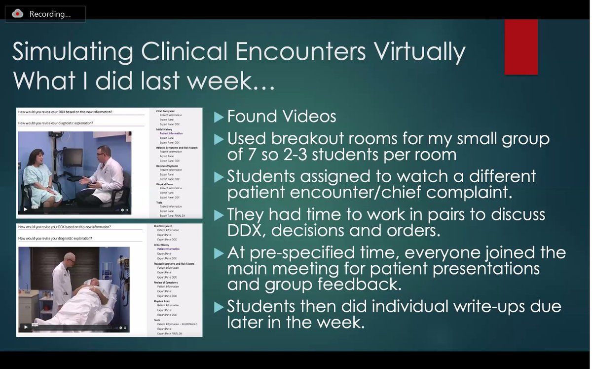 ahead_duke's tweet photo. Great session with @John_K_Roberts &amp; Matt Velkey on lessons learned so far as #Healthprofessionseducation made the quick move to virtual learning! https://t.co/tISpXskv7x