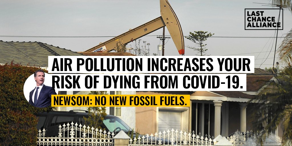 explainer's tweet image. Air pollution increases your risk of dying from #COVID19. Yet, @CaGovernor issued 24 fracking permits – allowing Big Oil to continue polluting when we need clean air most.

@GavinNewsom, we deserve better. bit.ly/3aM32QJ #WalkBackTheFrack