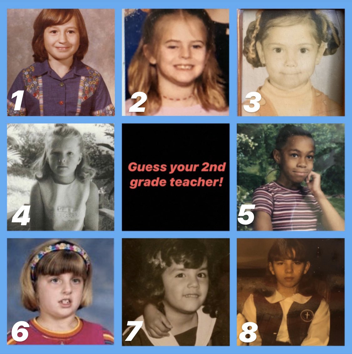 Ms_Bennett4's tweet photo. 🌟Attention all Sheridan Superstars🌟 Can you guess who is who?! #Team2nd @SheridanCFISD https://t.co/5s1Lz7Aneq